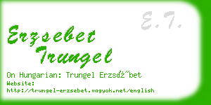 erzsebet trungel business card